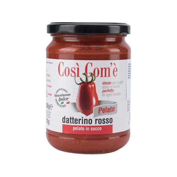 COSI COME 茄汁浸原粒去皮紅Datterino蕃茄 (350g)