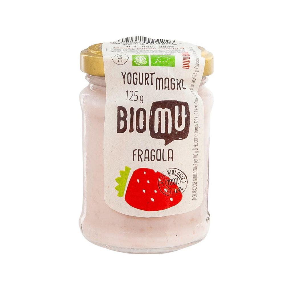 BIOMU 有機低脂乳酪 - 士多啤梨味  (125g)