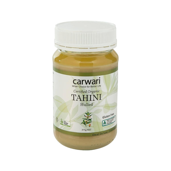 Carwari Organic Hulled Tahini, 375g – Creamy & Nutritious