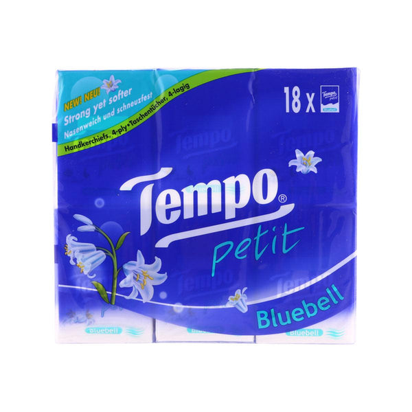 TEMPO Petit Pocket Tissue - Bluebell (18 x 7pcs) - city'super E-Shop