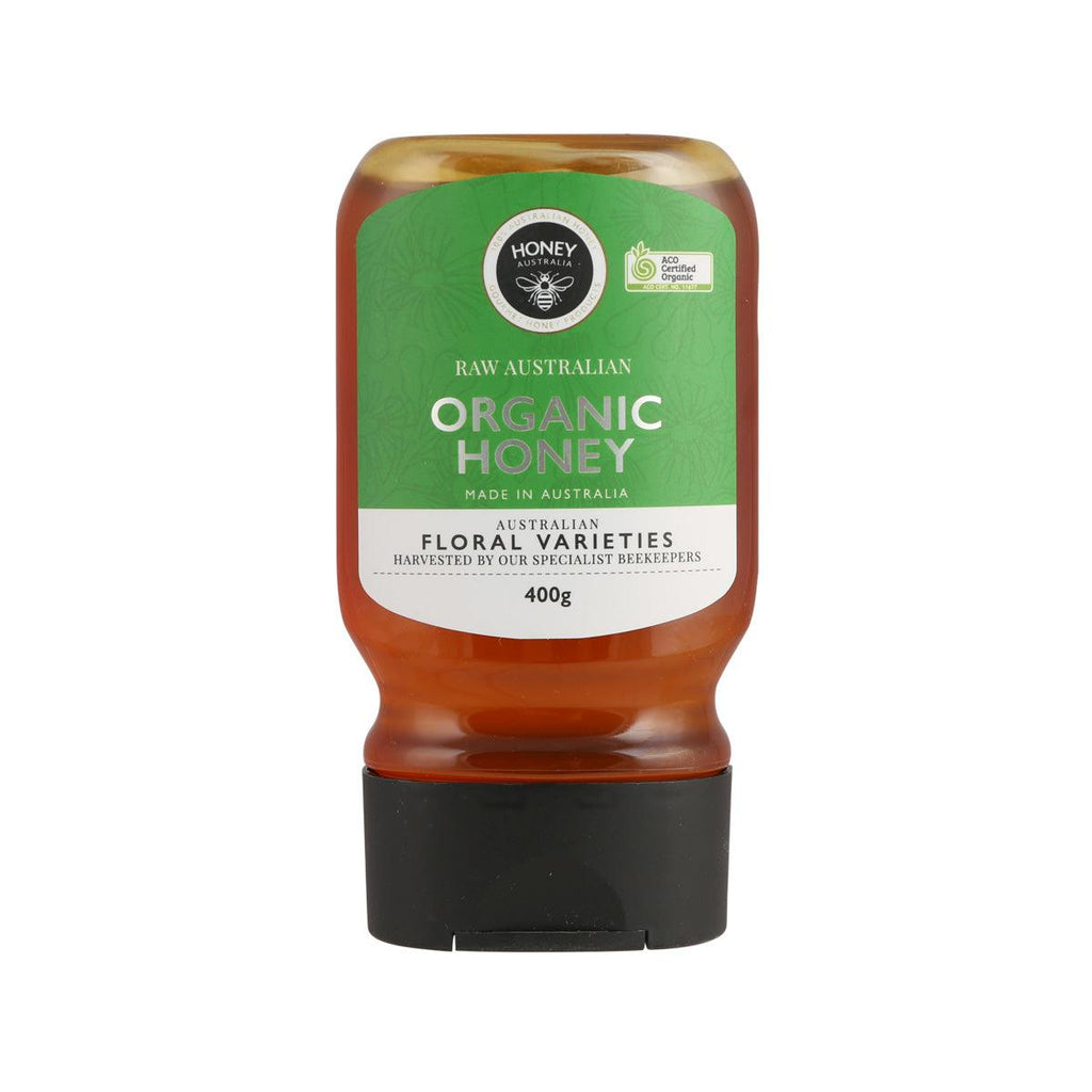 HONEY AUSTRALIA Organic Honey, 400g – Premium Squeeze