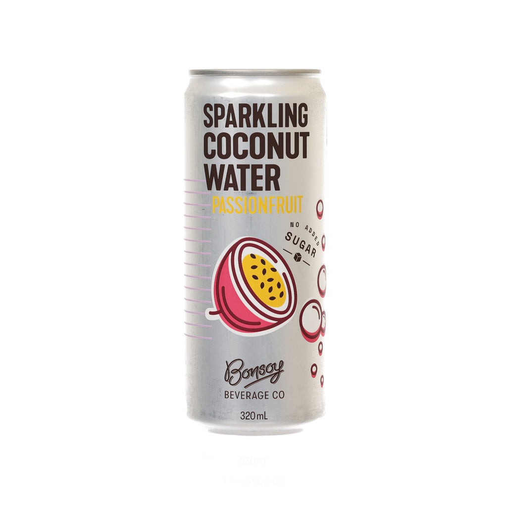BONSOY 天然椰子氣泡水 - 百香果 (320mL)