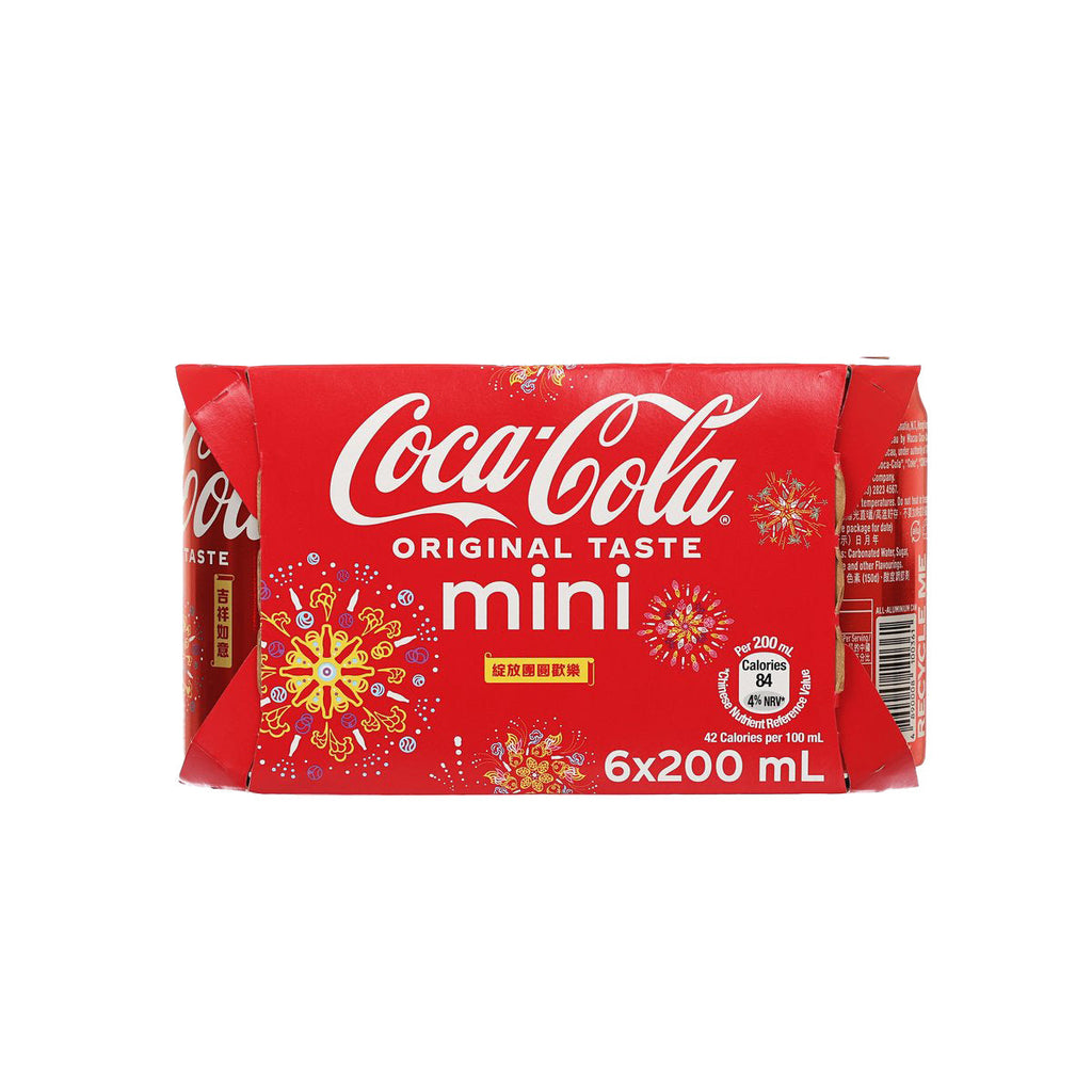 可口可樂 迷你罐裝可口可樂 (6 x 200mL)