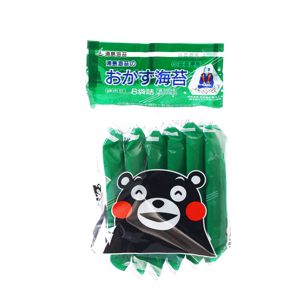 日本海水 浦島海苔 熊本熊味付海苔 (6pcs)