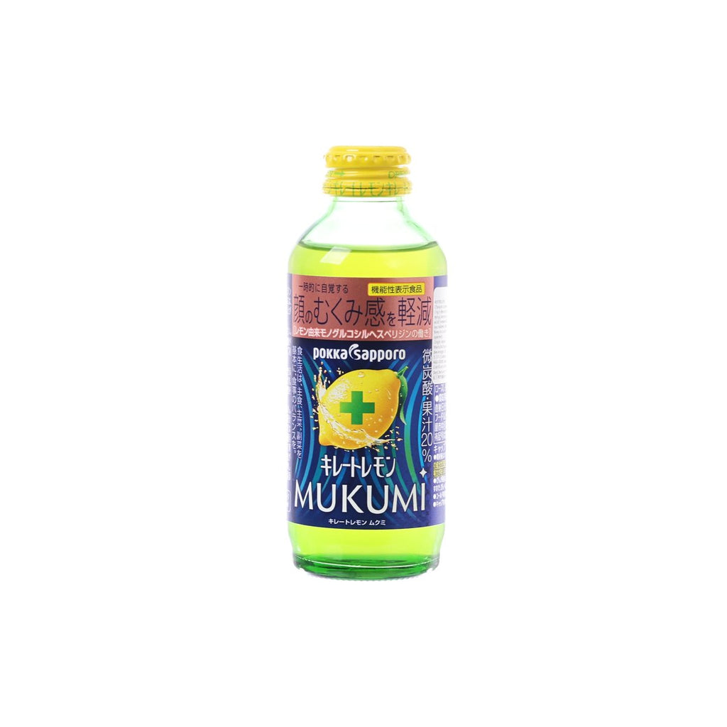 札幌飲料 Mukumi 有氣檸檬汁 [玻璃樽裝] (155mL)