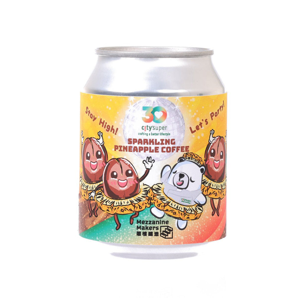 CITY'SUPER X MEZZANINE MAKERS 有汽菠蘿咖啡 - city'super 30週年紀念 [罐裝] (250mL)