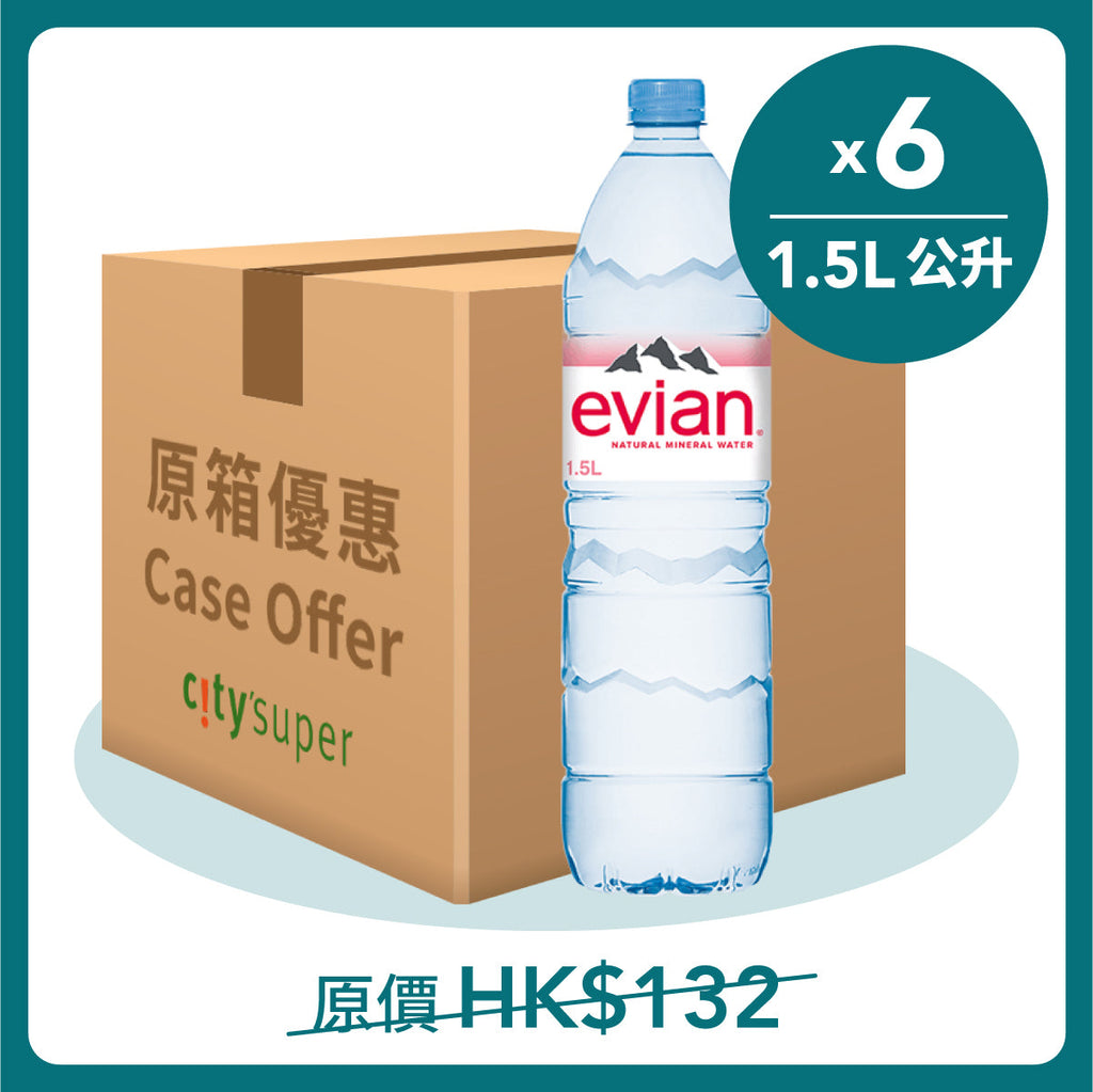 依雲 天然礦泉水 [箱] (6 x 1.5L)